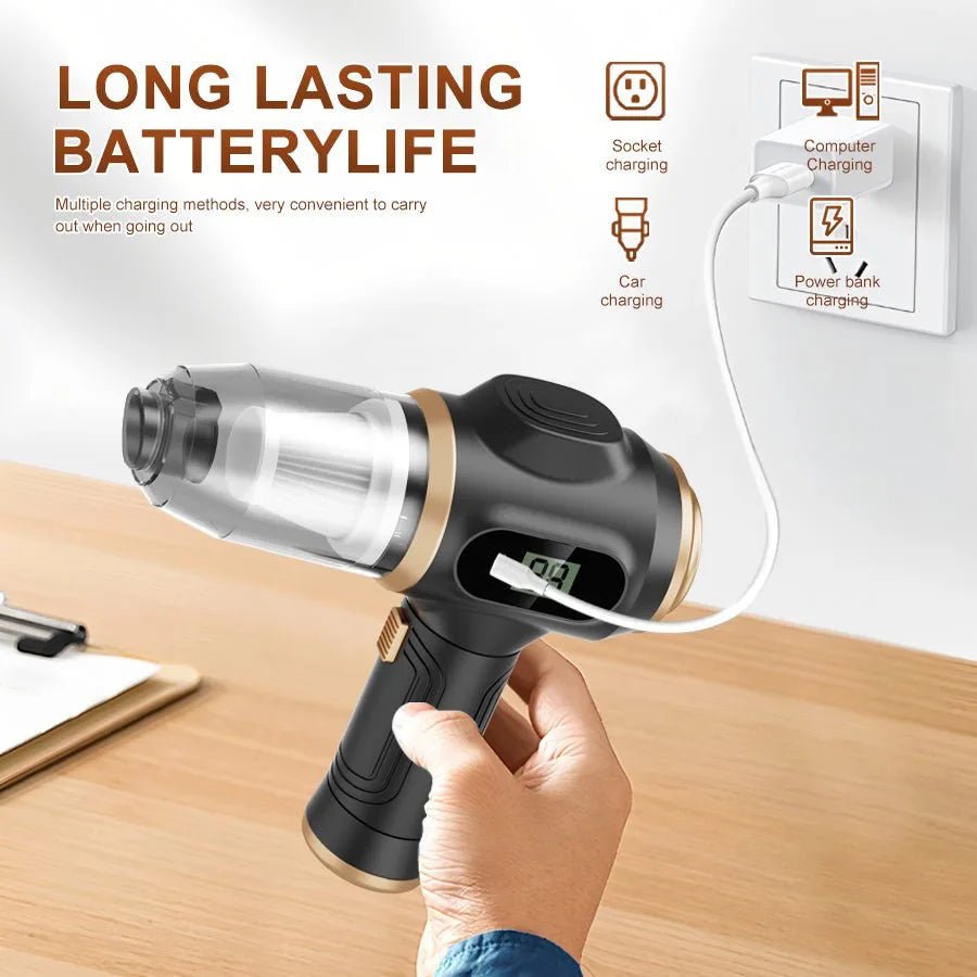 Cordless Handheld Vacuum: Strong Suction for Home & Car - Bizaargo