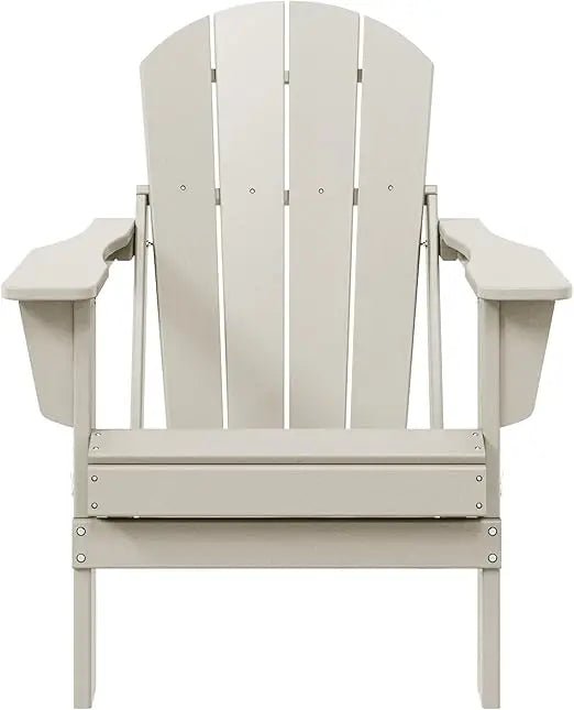 Folding Adirondack Chair - Weather Resistant & Durable - Bizaargo