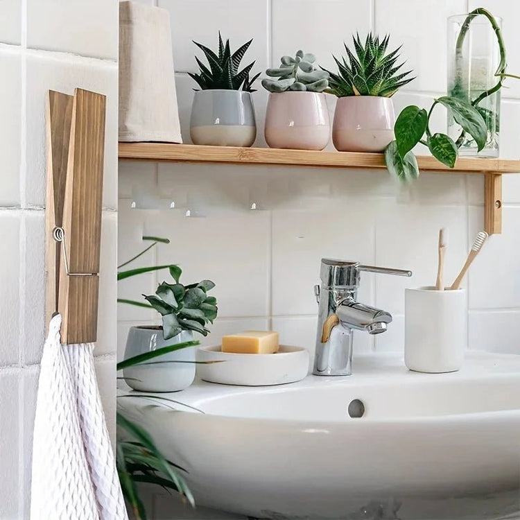 Giant Clothespin Towel Holders (Set of Two) - Bizaargo