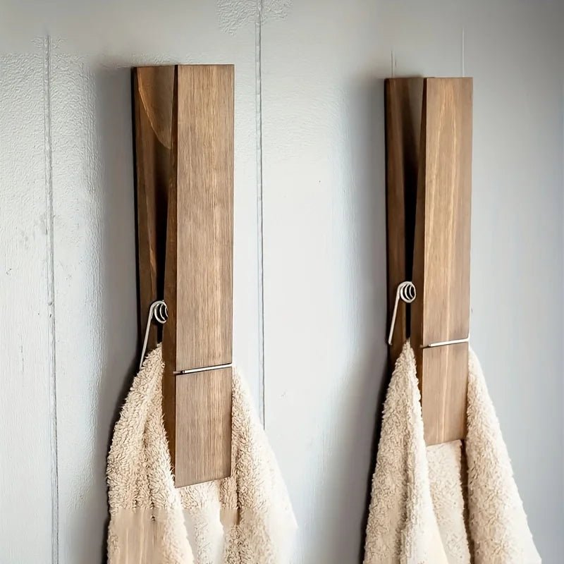 Giant Clothespin Towel Holders (Set of Two) - Bizaargo