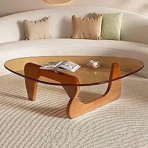 Glass Coffee Table - Mid Century Modern Style - Bizaargo