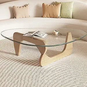 Glass Coffee Table - Mid Century Modern Style - Bizaargo