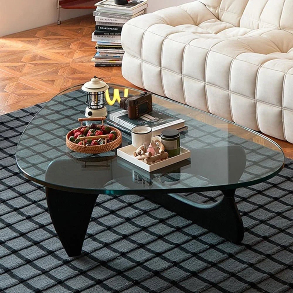 Glass Coffee Table - Mid Century Modern Style - Bizaargo