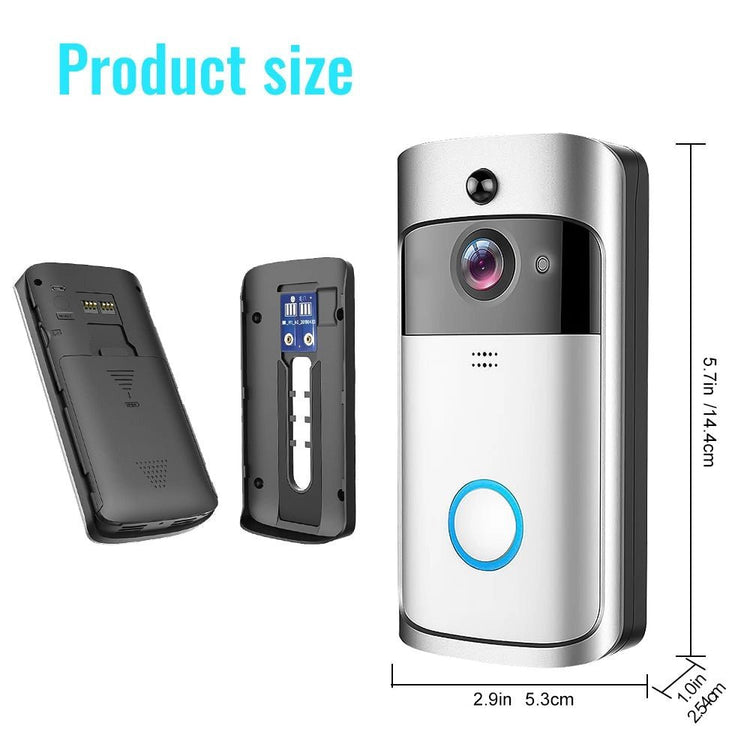 Smart WiFi Video Doorbell - Waterproof, Night Vision - Bizaargo