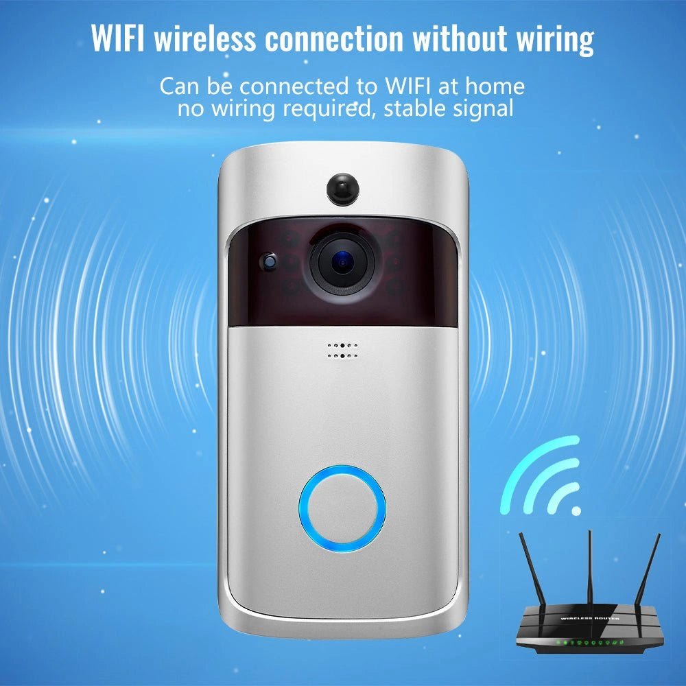 Smart WiFi Video Doorbell - Waterproof, Night Vision - Bizaargo