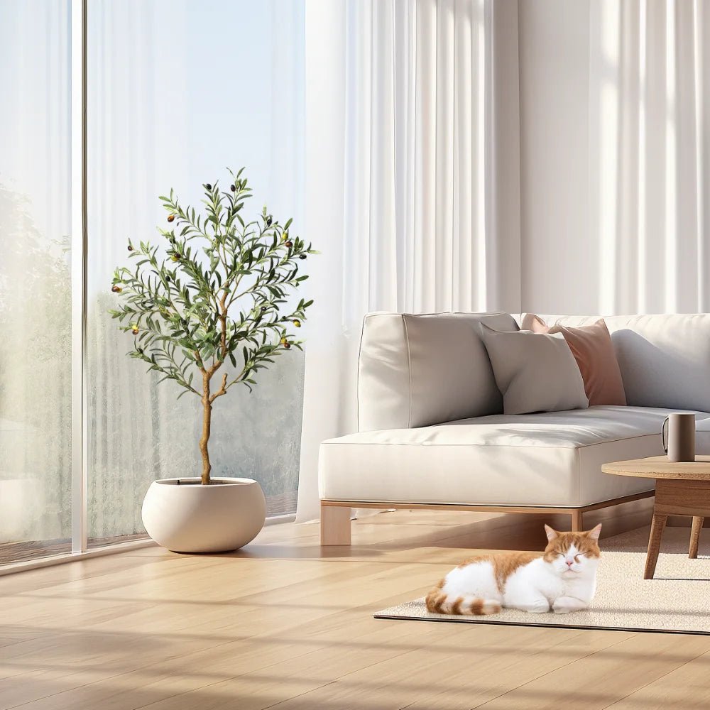 Artificial Olive Tree - Realistic Home Decor Plant - Bizaargo