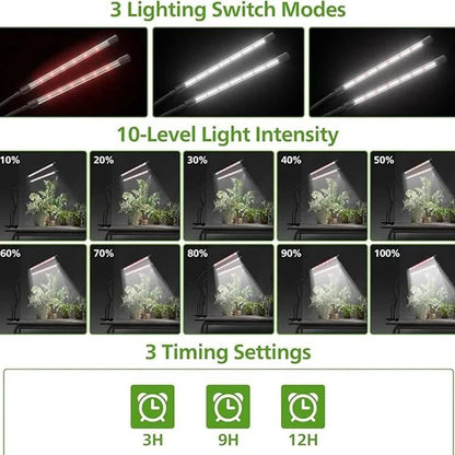 Full Spectrum 2 Head LED Grow Light - Bizaargo