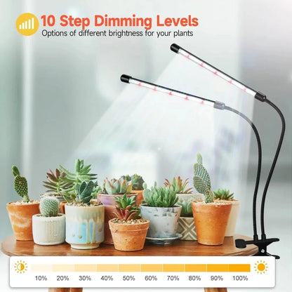 Full Spectrum 2 Head LED Grow Light - Bizaargo