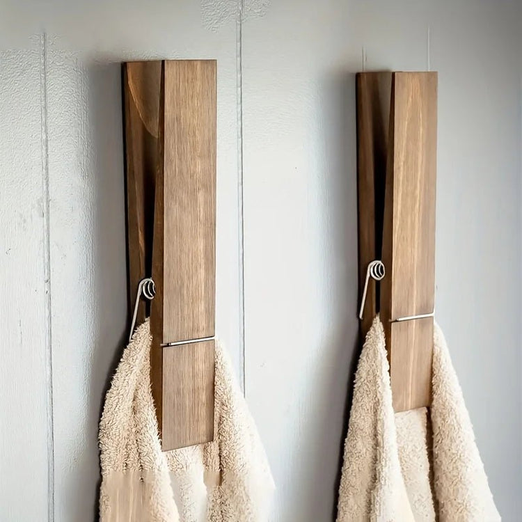 Giant Clothespin Towel Holders (Set of Two) - Bizaargo