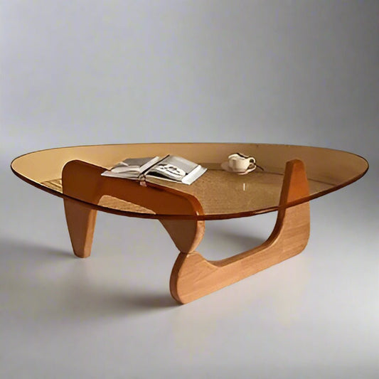 Glass Coffee Table - Mid Century Modern Style - Bizaargo
