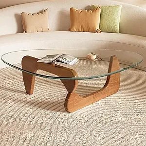 Glass Coffee Table - Mid Century Modern Style - Bizaargo