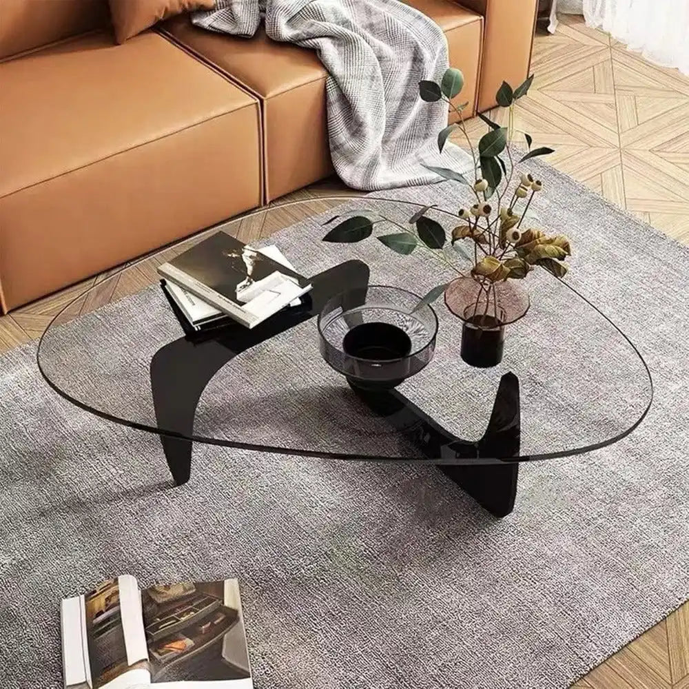 Glass Coffee Table - Mid Century Modern Style - Bizaargo
