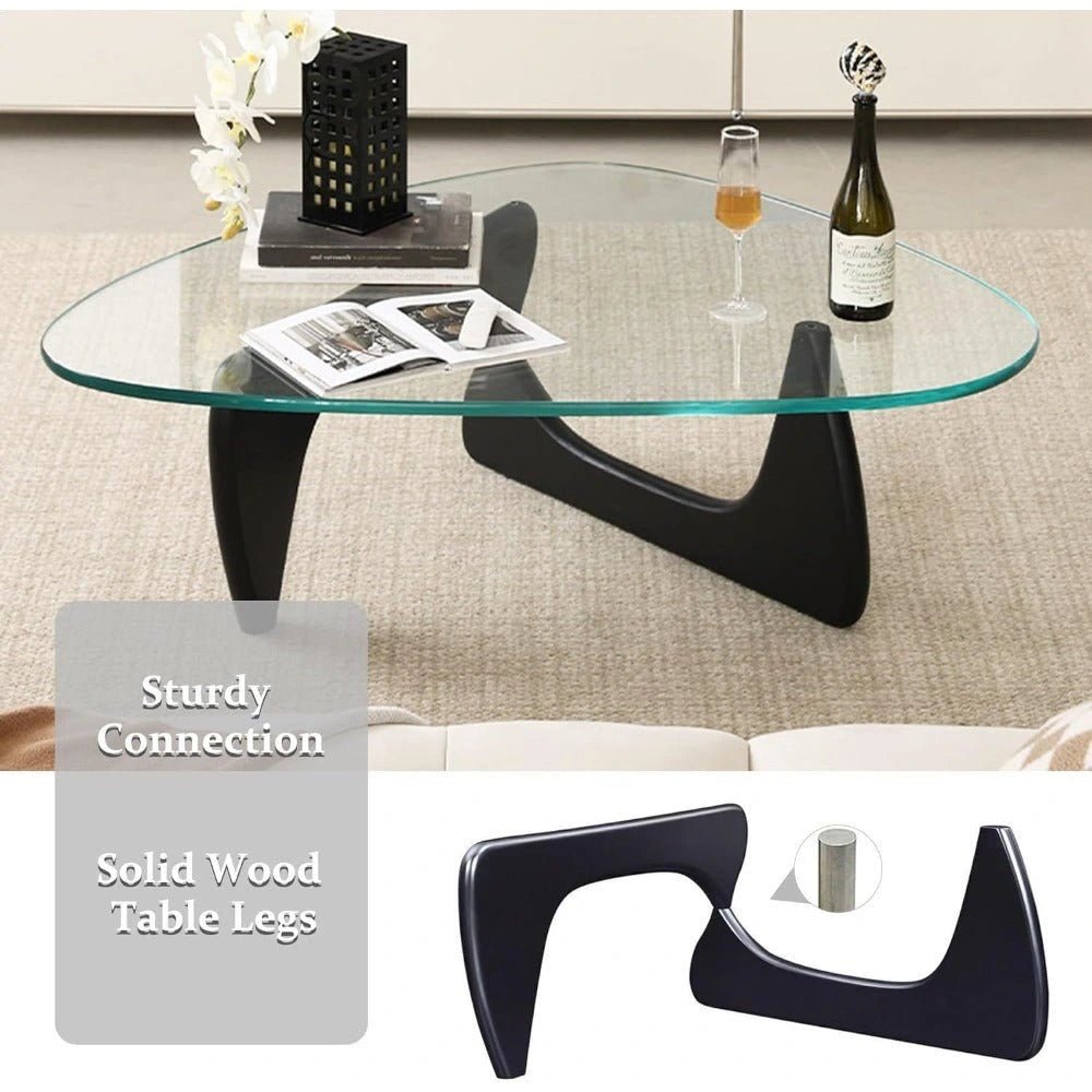 Glass Coffee Table - Mid Century Modern Style - Bizaargo