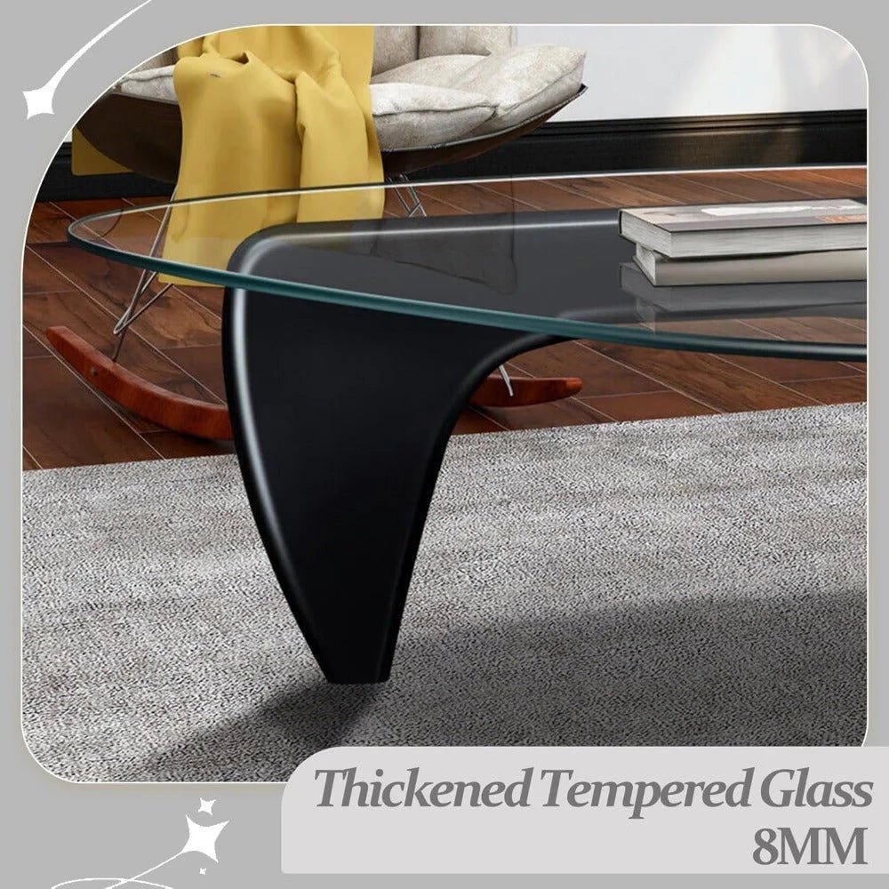 Glass Coffee Table - Mid Century Modern Style - Bizaargo