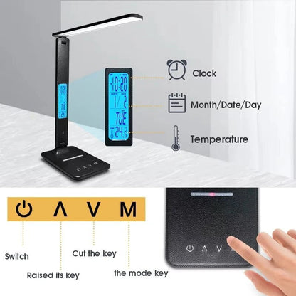 LED Desk Lamp with Wireless Charging - Bizaargo