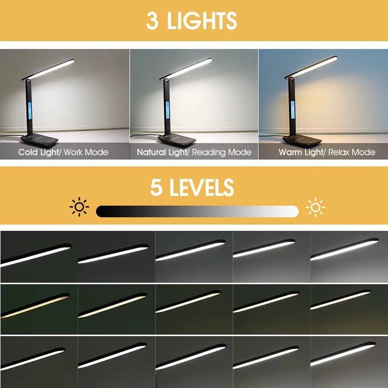 LED Desk Lamp with Wireless Charging - Bizaargo