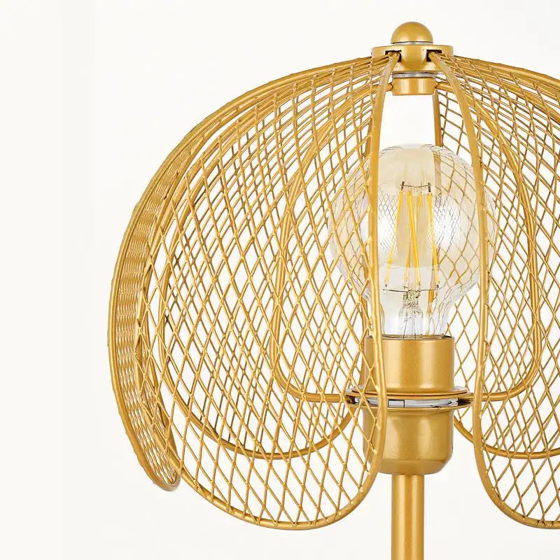 Metal Petal Floor Lamp - Gold Elegance, 63'' Tall, 3000K Warm - Bizaargo