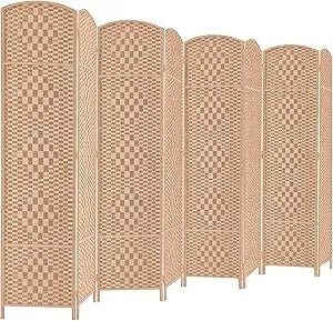 Portable Room Divider - 6ft Folding Privacy Screen - Bizaargo